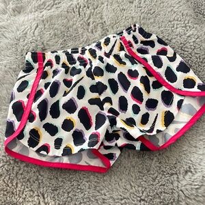 🌈 Nike Dry Fit Black Sport Leopard Swoosh Shorts Sz 24M